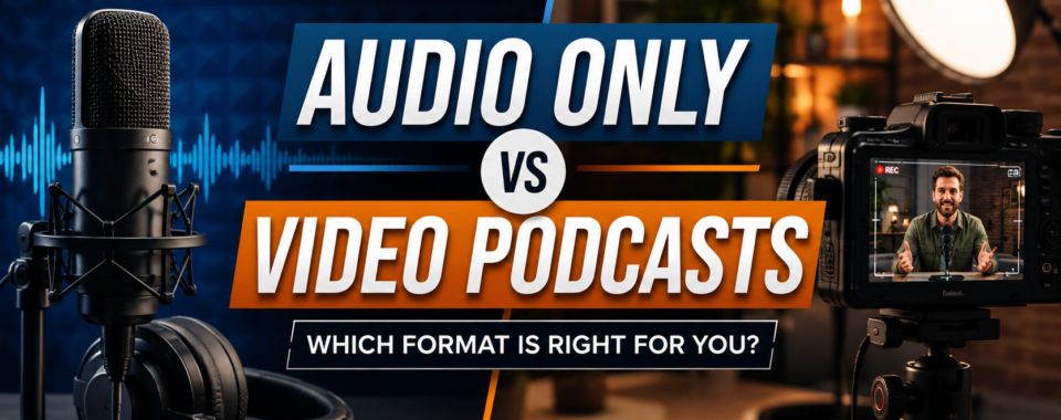 debate between audio only vs video podcasts