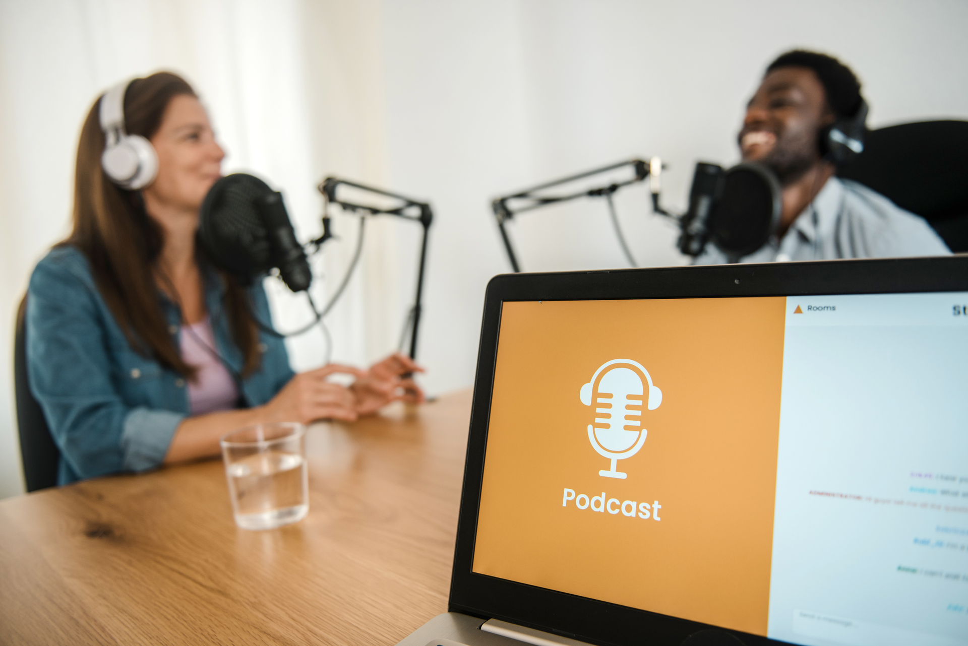 People recording a podcast episode without a strategy behind the show