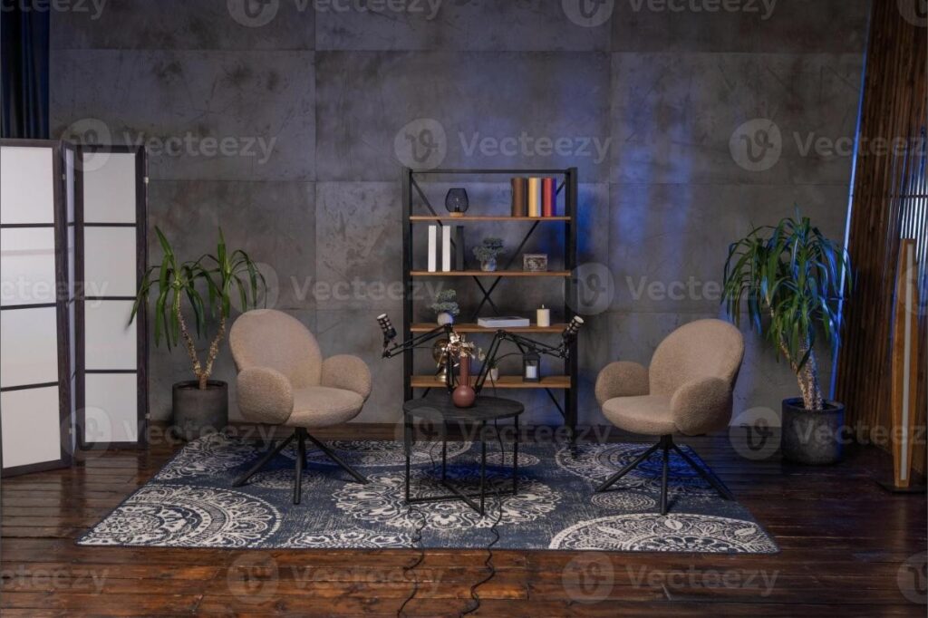 Shared podcast studio for SaaS and startup companies